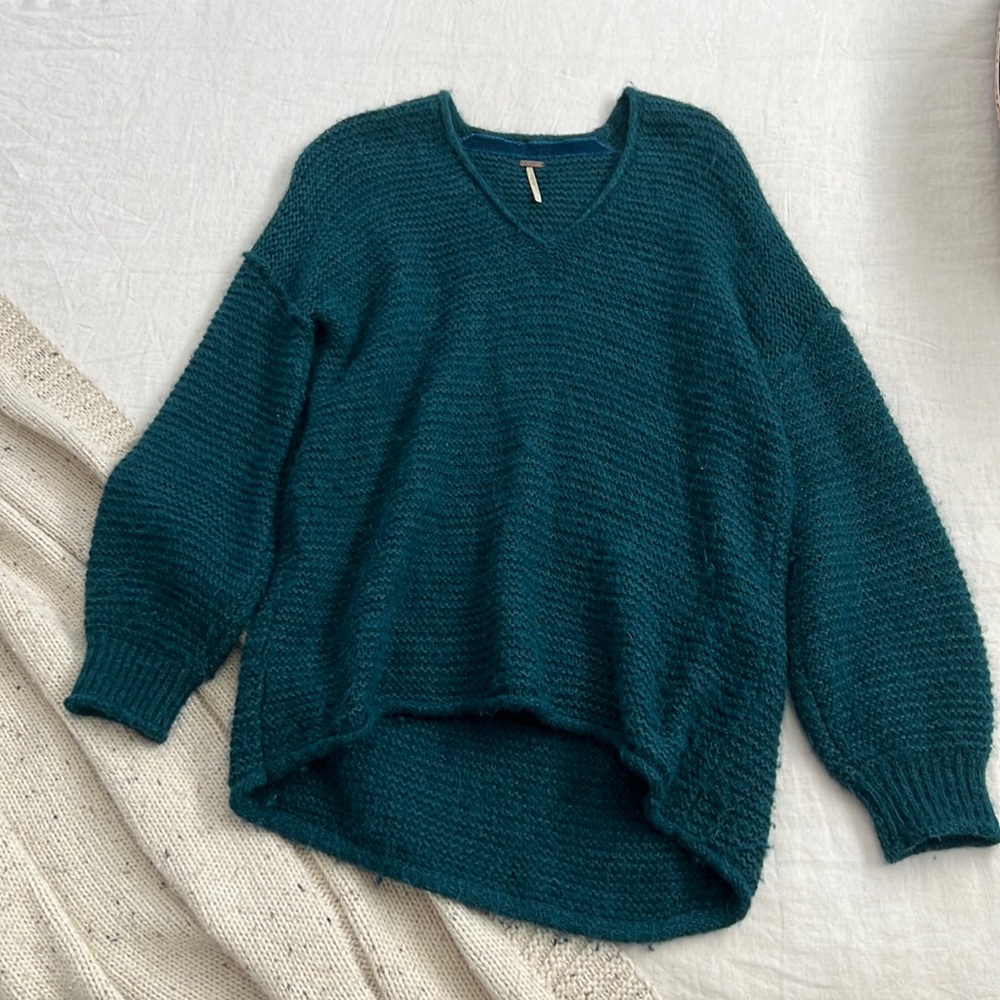 Free People Blue Sweater